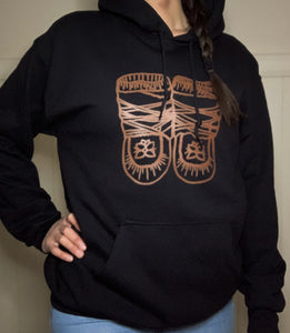 Black hoodie with Brown Mukluk